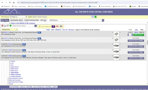 96 Bronco ECM Inventory Rock Auto.webp